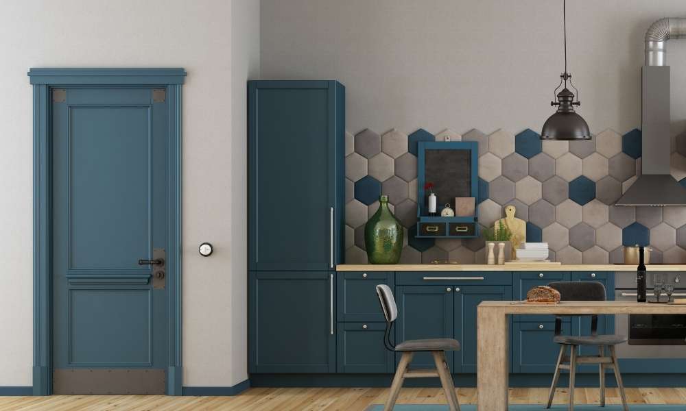 Match your walls to the color of your cabinets
