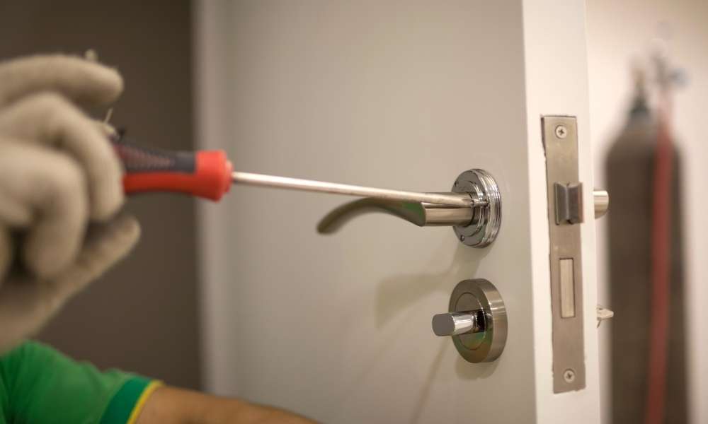 Use a Strong  Screwdriver  to Unlock a Bathroom Lock