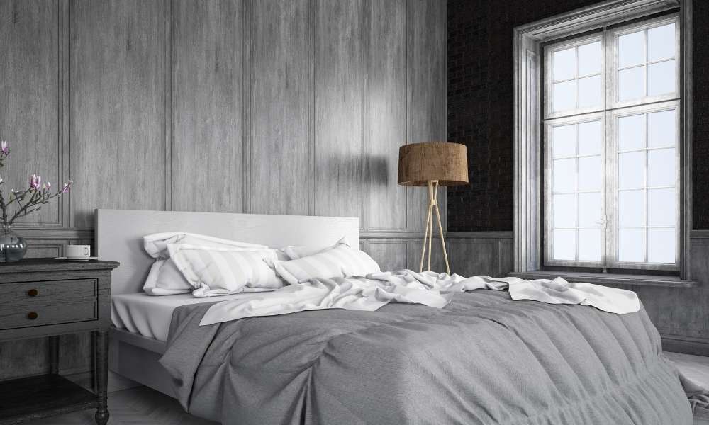 coeval gray bedroom