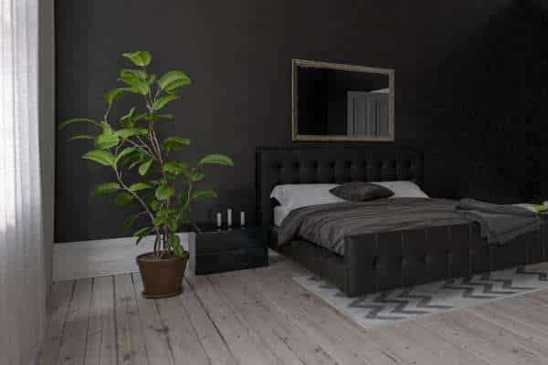 Black color is very good for back walls