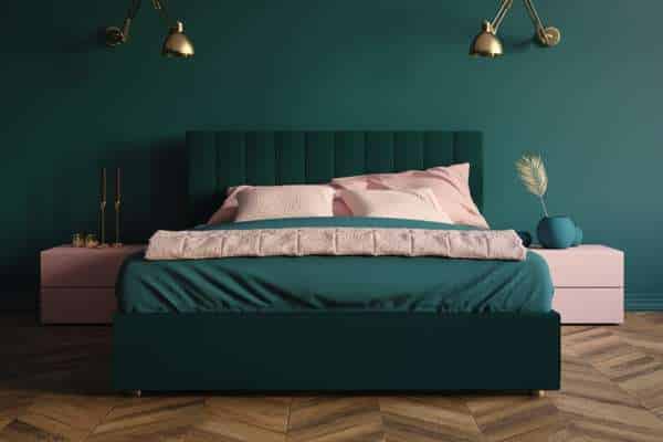 Combine Greens And  Pinks in The Bedroom