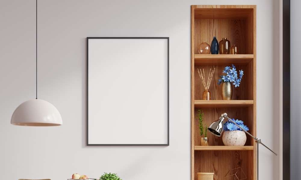 Wall Showcase in Simple Design